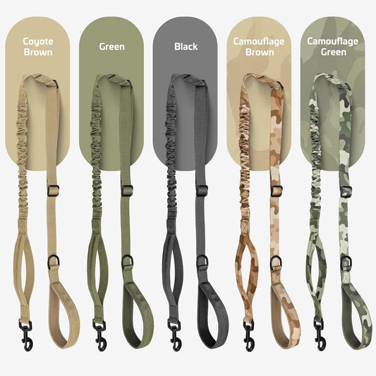 Forestpaw Tactical Dog Leash for Large Dogs, Khaki, 4-5FT