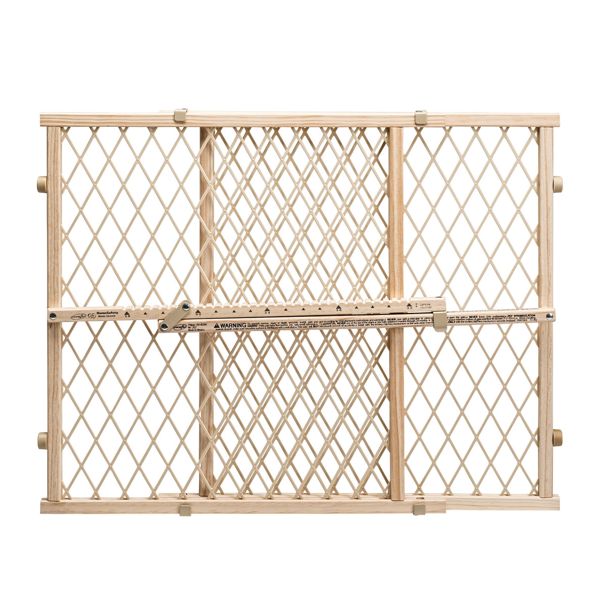 Position & Lock Adjustable Wood Baby Gate (Farmhouse Collection)